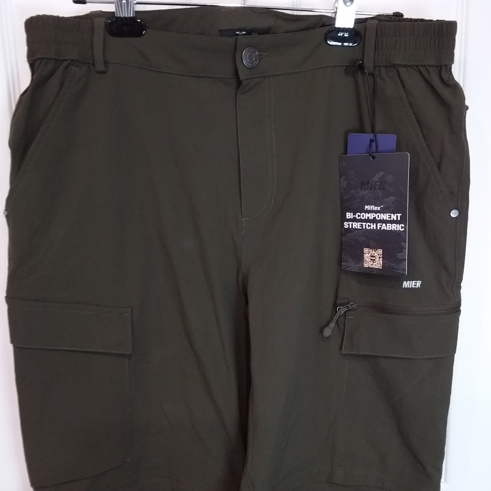Men's Mier Quick Dry Convertable Outdoor Hiking Pants. 36W by Apx 32L NWT